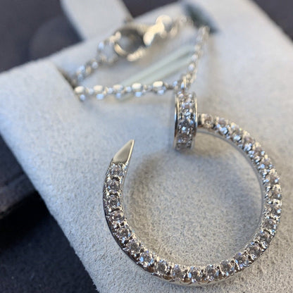 [Select]JUSTE NECKLACE SILVER DIAMONDS