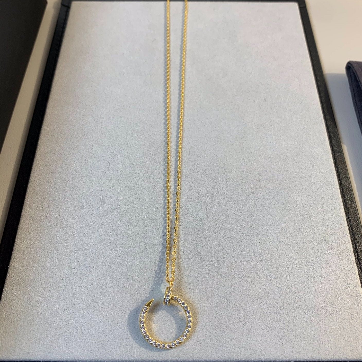 [Select]JUSTE NECKLACE GOLD DIAMONDS