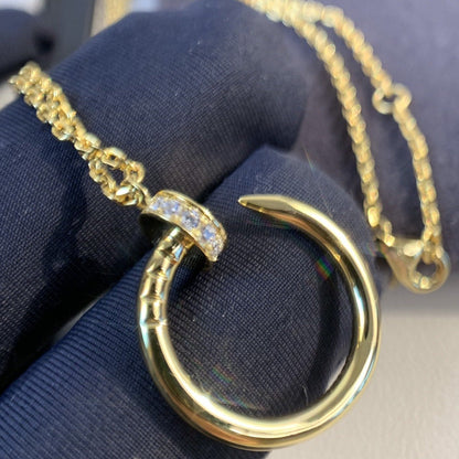 [Select]JUSTE NECKLACE GOLD DIAMONDS