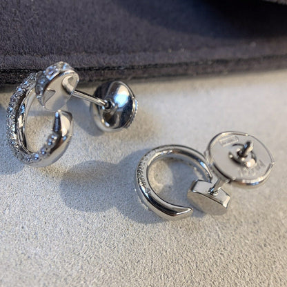 [Select]JUSTE EARRINGS SILVER DIAMONDS