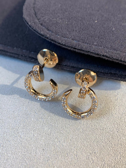[Select]JUSTE EARRINGS GOLD DIAMONDS
