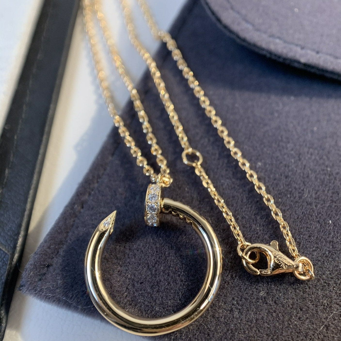 [Select]JUSTE NECKLACE PINK GOLD