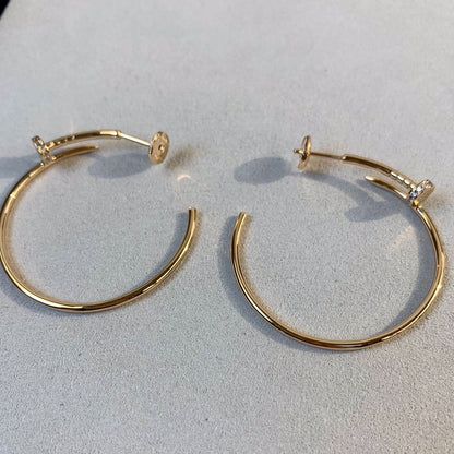 [Select]JUSTE EARRINGS GOLD DIAMONDS 1.8MM