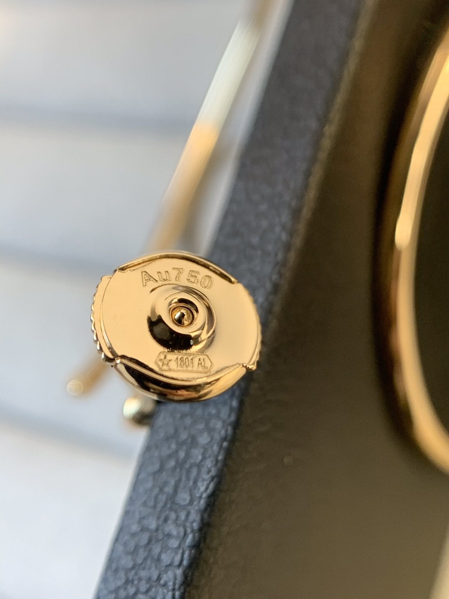 [Select]JUSTE EARRINGS GOLD DIAMONDS 1.8MM