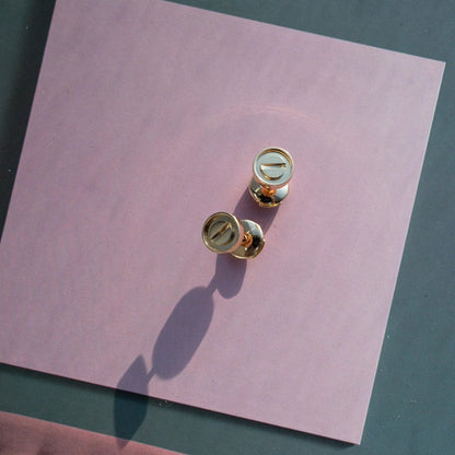 [Select]LOVE EARRINGS PINK GOLD 10MM