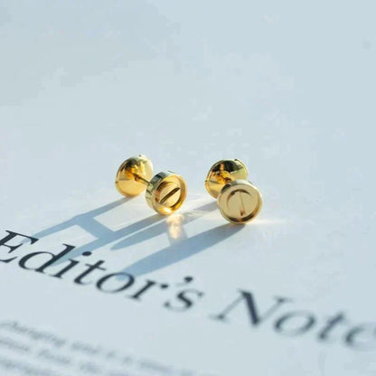[Select]LOVE EARRINGS GOLD 10MM