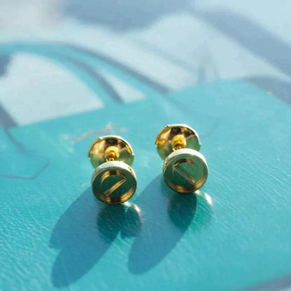 [Select]LOVE EARRINGS GOLD 10MM