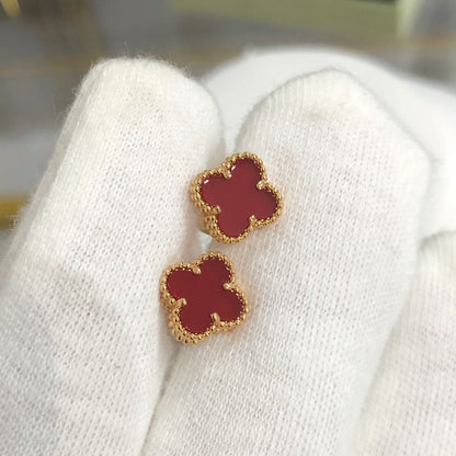 [Select]CLOVER MINI GOLD EARRINGS