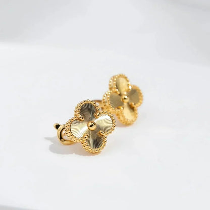 [Select]CLOVER MEDIUM 1 MOTIFS LASER EARRINGS