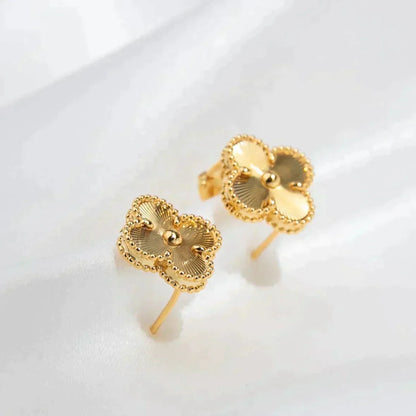 [Select]CLOVER MEDIUM 1 MOTIFS LASER EARRINGS