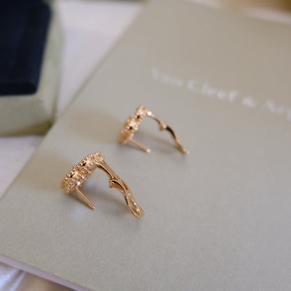 [Select]LUCKY PINK GOLD WHITE MOP EARRINGS