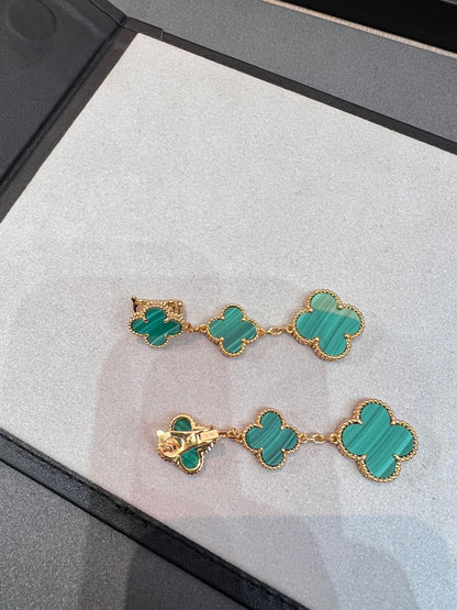 [Select]CLOVER MALACHITE 3 MOTIFS GOLD