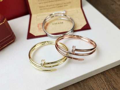 [Select]JUSTE BRACELET 3.5MM DOUBLE ROW DIAMOND