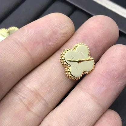 [Select]CLOVER MINI 9.5MM LASER EARRINGS