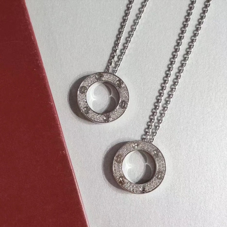 [Select]LOVE NECKLACE ADJUSTABLE SILVER