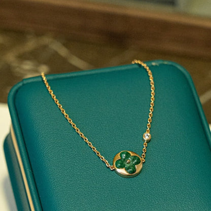 [Select]SUN MALACHITE 1 DIAMOND PINK GOLD BRACELET