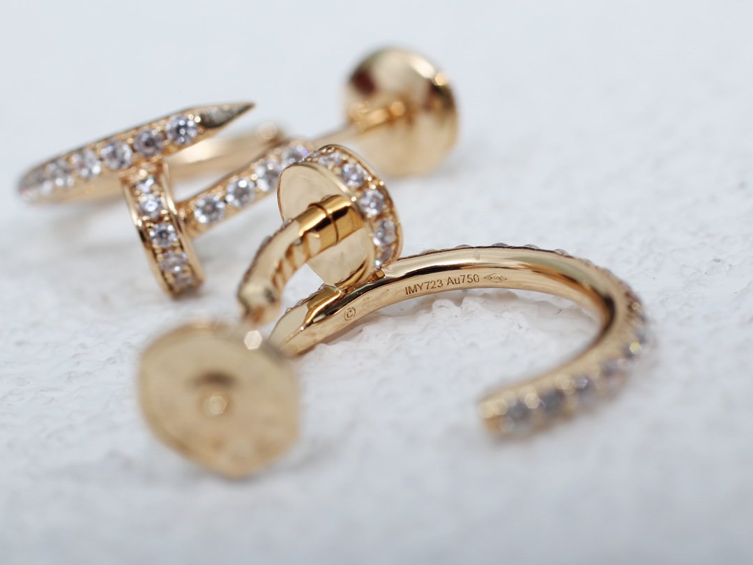[Select]JUSTE EARRINGS 12.75MM PINK GOLD DIAMOND