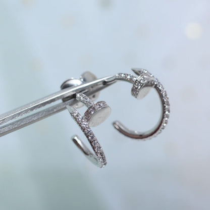 [Select]JUSTE EARRINGS 12.75MM SILVER DIAMOND