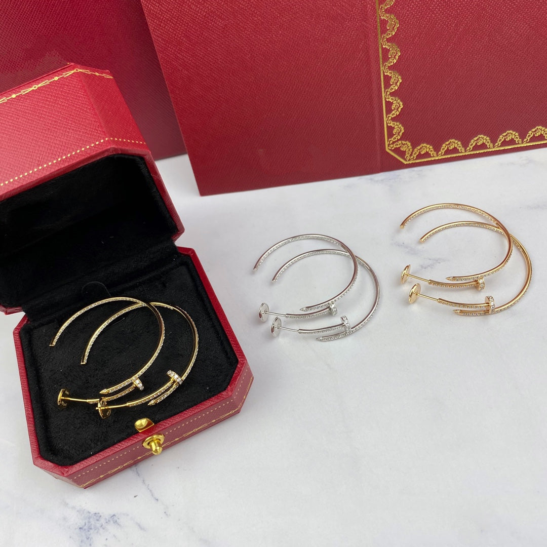 [Select]JUSTE EARRINGS FULL DIAMONDS 1.8MM