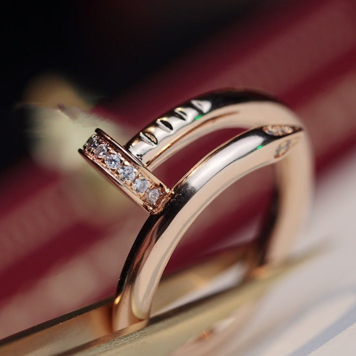 [Select]JUSTE RING 2.65MM PINK GOLD DIAMOND