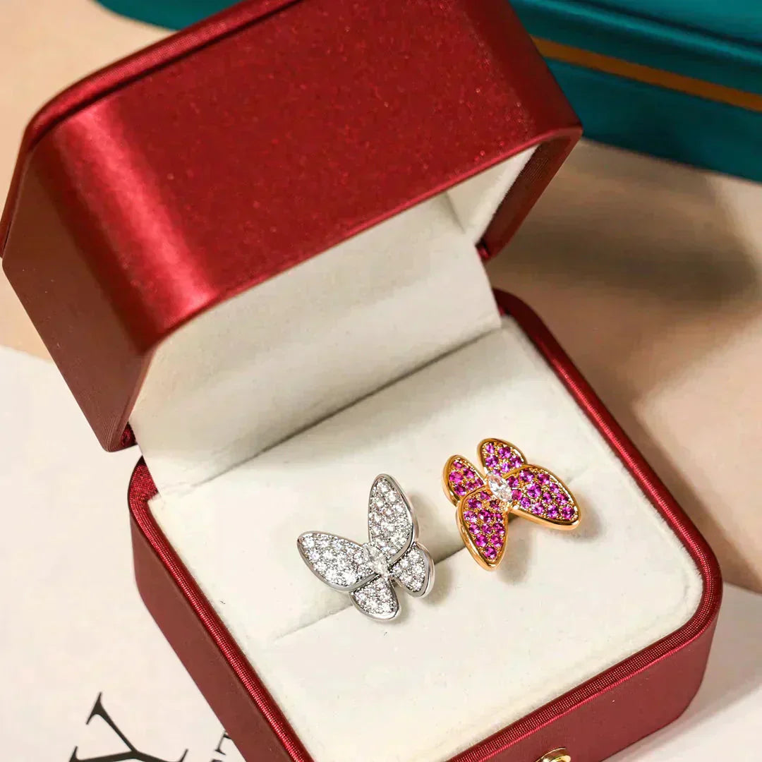 [Select]TWIN BUTTERFLY DIAMOND RING