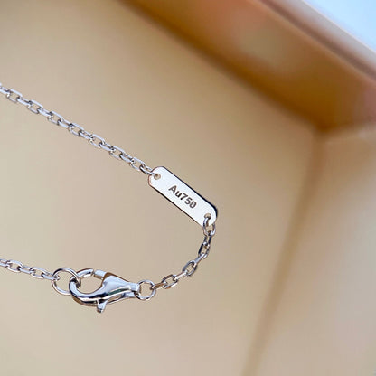 [Select]CLOVER DIAMOND NECKLACE SILVER