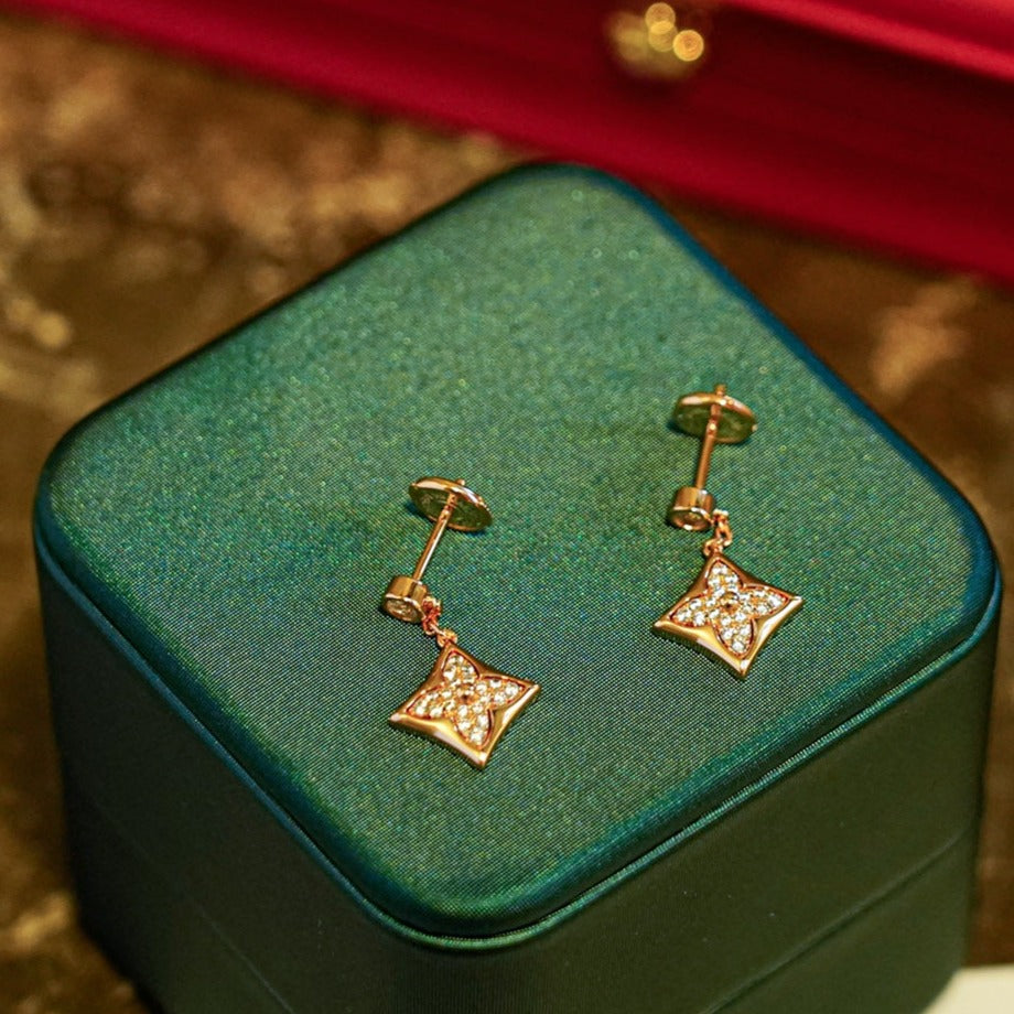 [Select]STAR DIAMONDS EARRINGS GOLD
