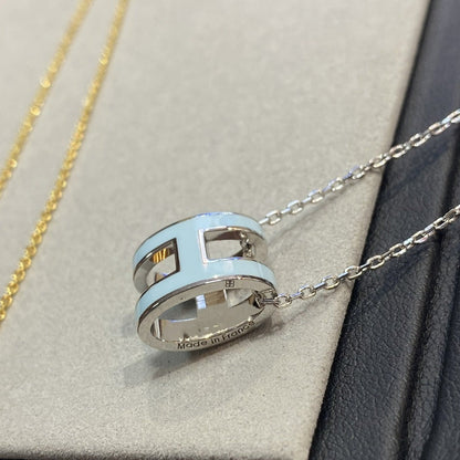 [Select]POP H LIGHT BLUE NECKLACE