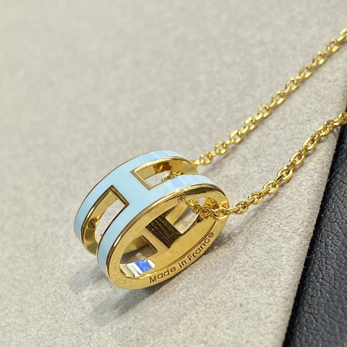 [Select]POP H LIGHT BLUE NECKLACE