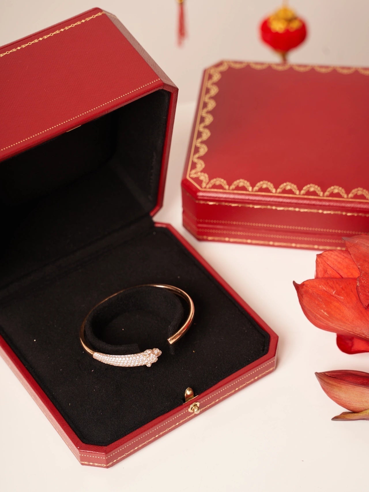 [Select]PANTHERE Select GOLD DIAMOND OPEN BRACELET