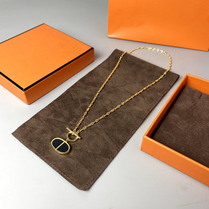 [Select]CHAINE VERSO BLACK CERAMIC NECKLACE