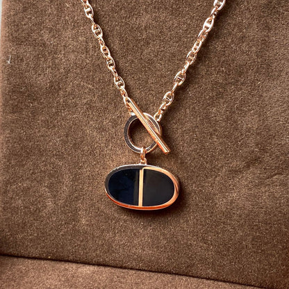 [Select]CHAINE VERSO BLACK CERAMIC NECKLACE
