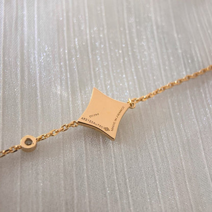 [Select]COLOR STAR PINK GOLD DIAMOND BRACELET