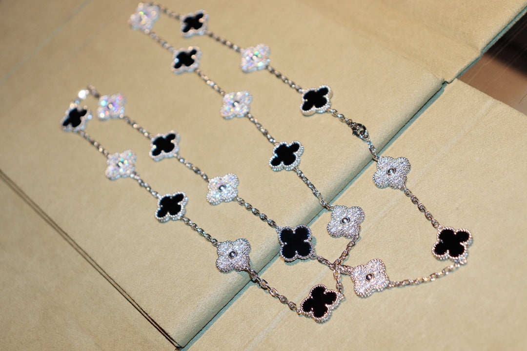 [Select]CLOVER 20 MOTIFS ONYX DIAMOND SILVER