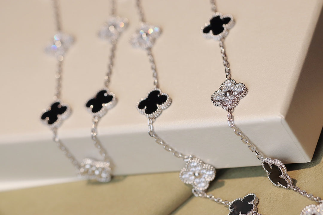 [Select]CLOVER 20 MOTIFS ONYX DIAMOND SILVER
