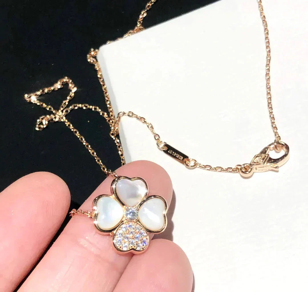 [Select]CLOVER MOP DIAMOND Select GOLD NECKLACE