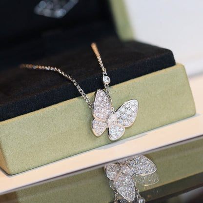 [Select]BUTTERFLY DIAMOND NECKLACE