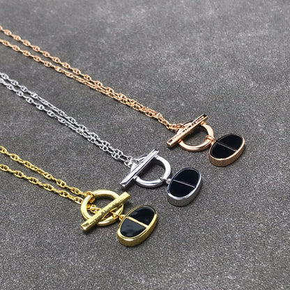 [Select]CHAINE VERSO BLACK CERAMIC  NECKLACE