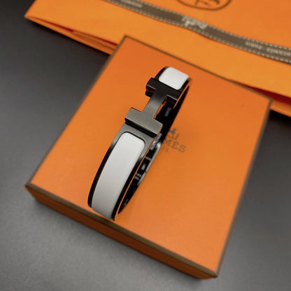 [Select]H BRACELET 12MM BLACK WHITE CERAMIC
