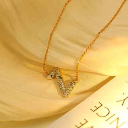 [Select]VOLT SILVER DIAMOND PEDANT NECKLACE