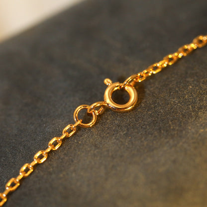 [Select]SUN PEDANT PINK GOLD 1 DIAMOND NECKLACE