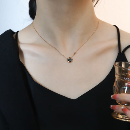 [Select]SUN PEDANT PINK GOLD 1 DIAMOND NECKLACE
