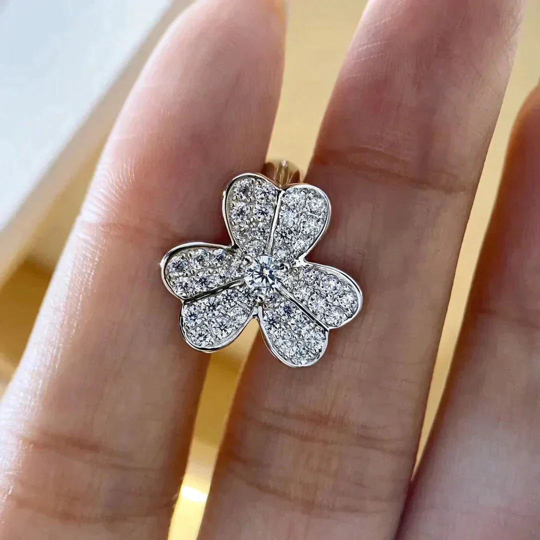[Select]CLOVER COMOS DIAMOND EARRINGS SILVER