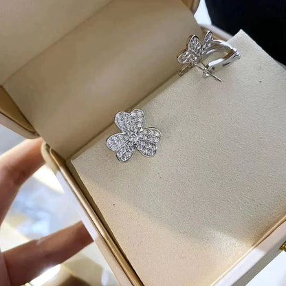 [Select]CLOVER COMOS DIAMOND EARRINGS SILVER