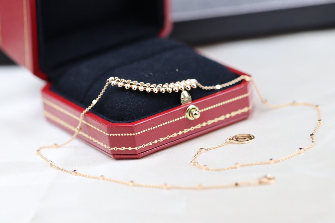[Select]CLASH PINK GOLD NECKLACE