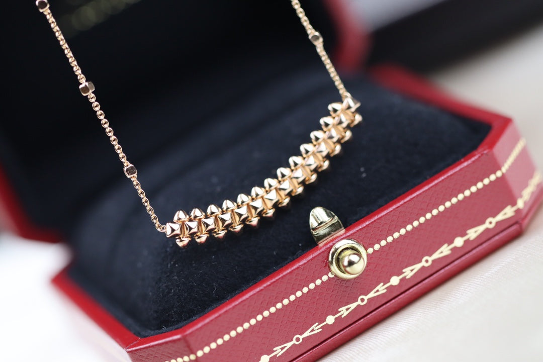 [Select]CLASH PINK GOLD NECKLACE