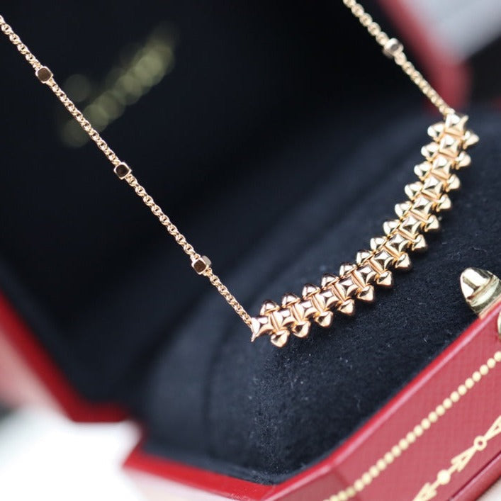 [Select]CLASH PINK GOLD NECKLACE