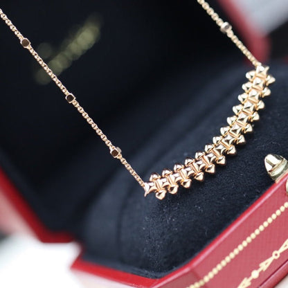 [Select]CLASH PINK GOLD NECKLACE