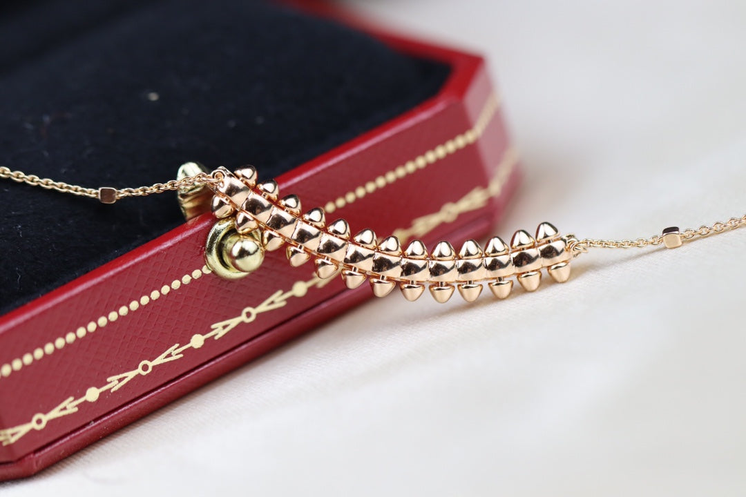 [Select]CLASH PINK GOLD NECKLACE