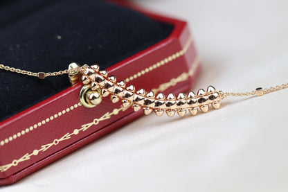 [Select]CLASH PINK GOLD NECKLACE